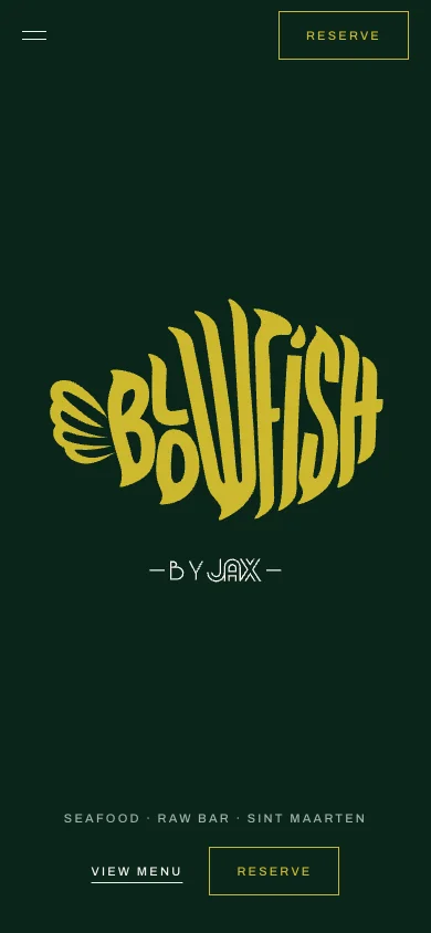 Blowfish by JAX website on a phone