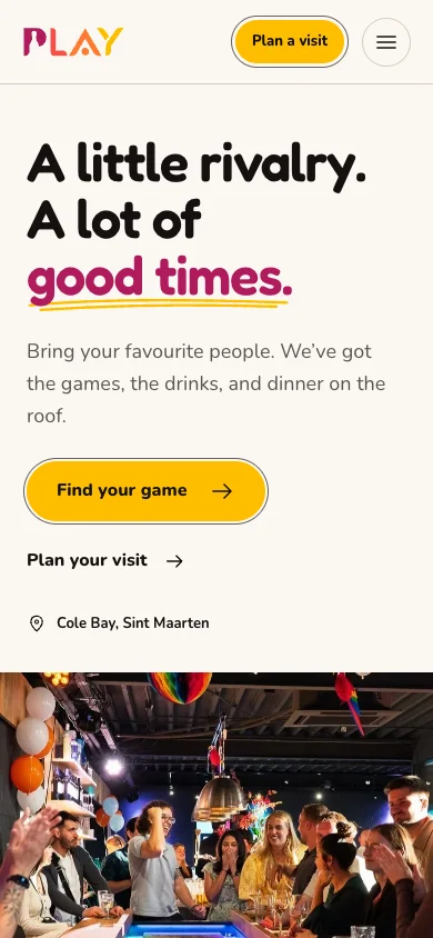 Play website on a phone